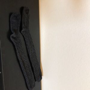 Wool thigh high socks